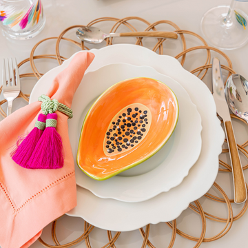 Dupla de Porta Mamões em Cerâmica - Sementes